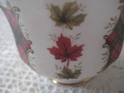 Royal Adderley Fine Bone China Cup Saucer Maple Leaf