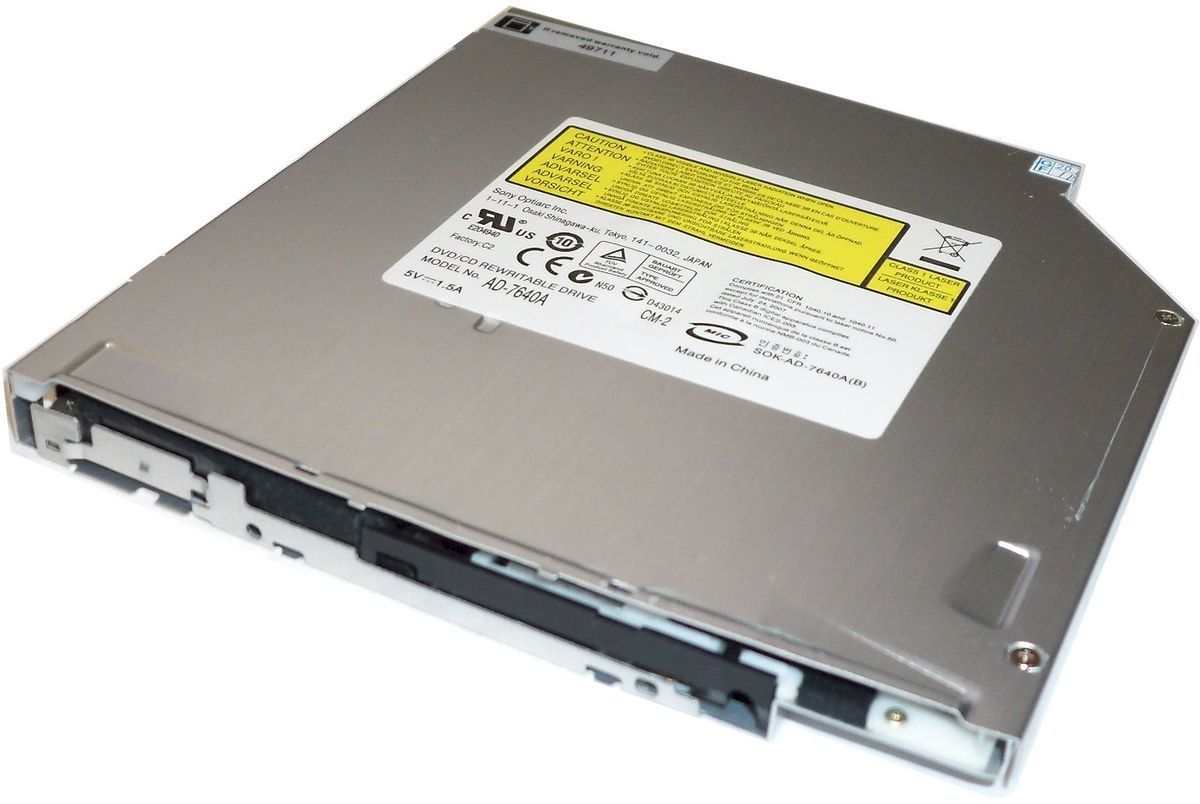 New Sony Ad 7640A Slot Load DVD±RW Laptop Burner ATA Drive