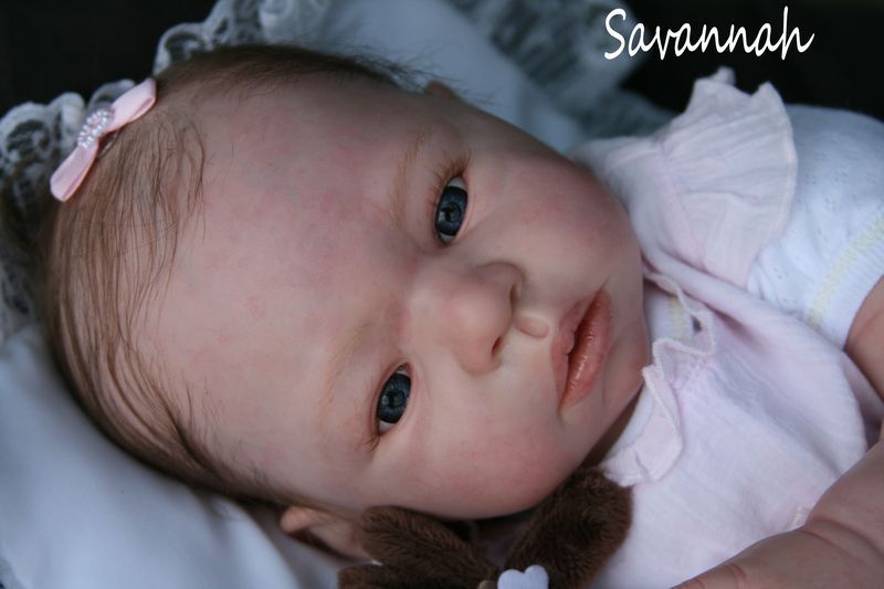 Reborn baby Ava rain Laura T. Ross girl blue eyes