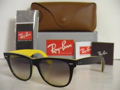 Ray Ban RB 2140 Wayfarer 100032 54mm Black on Yellow