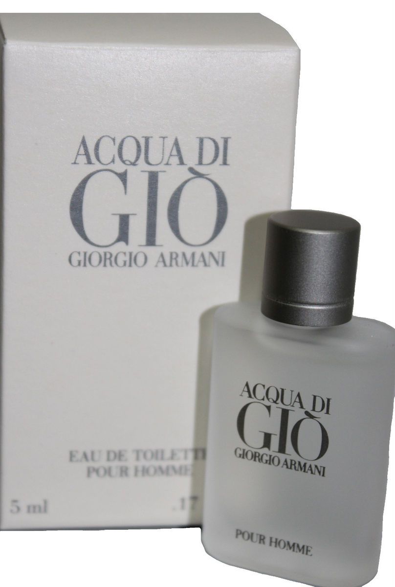 ACQUA DI GIO BY GIORGIO ARMANI 0.17 OZ EDT SPLASH MINI FOR MEN NEW IN 