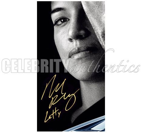 MICHELLE RODRIGUEZ AUTOGRAPHED FAST & FURIOUS 27x40 ORIGINAL D/S MOVIE 