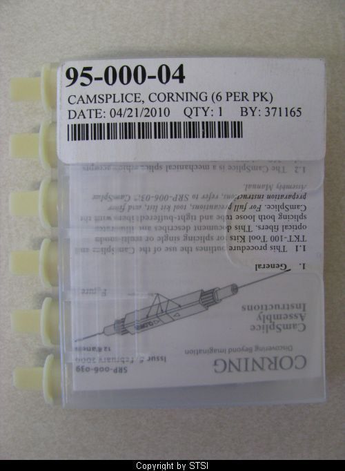 Corning Camsplice Mechanical Splice 6pk 95 000 04 STSI