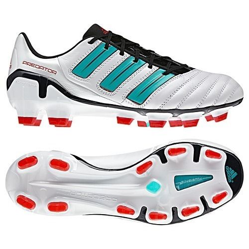 adidas WMNS adiPower Predator TRX FG Soccer Cleats White Ultra Green 7 