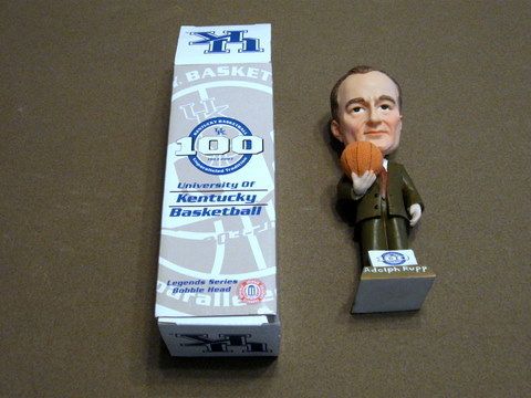 RARE UK KENTUCKY BASKETBALL BOBBLE HEAD ADOLPH RUPP 100 YEAR