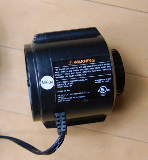 Aerobed Replacement Pump Model 103E with One Touch Comfort Button 