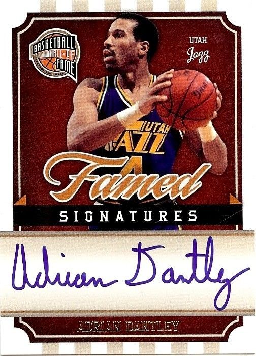 2009 10 Panini Hall of Fame Adrian Dantley Auto 499