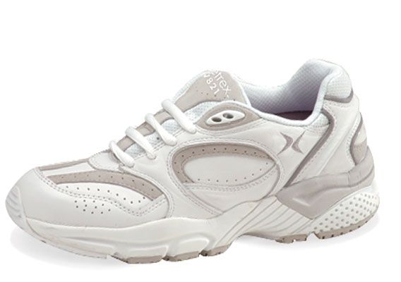 aetrex women s x821 athletic walking shoes lenex white