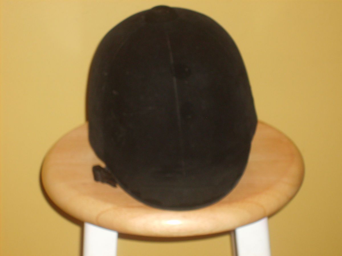   Equestrian Riding Hat Helmet Black International Standard Sz