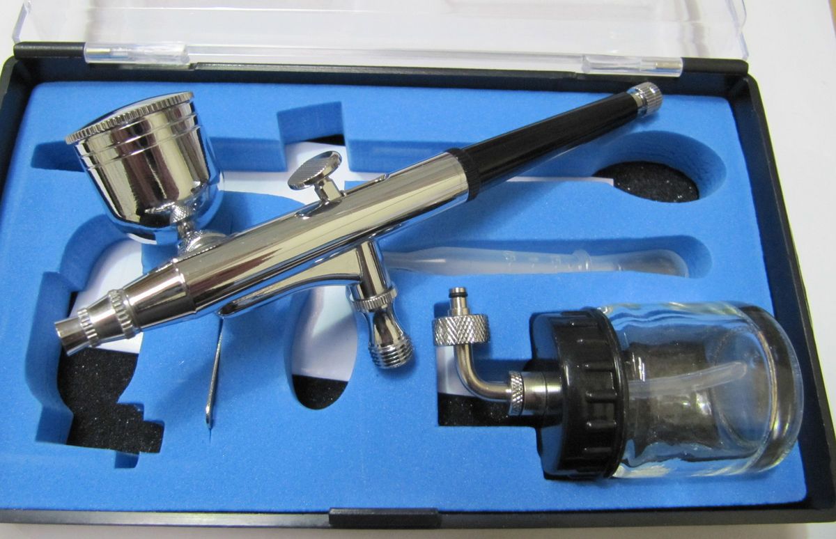 Airbrush Double Action Suction Gravity Feed UK Stocked