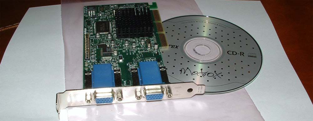 Matrox G450 Dual Desktop VGA 32MB AGP 2K XP Video Card