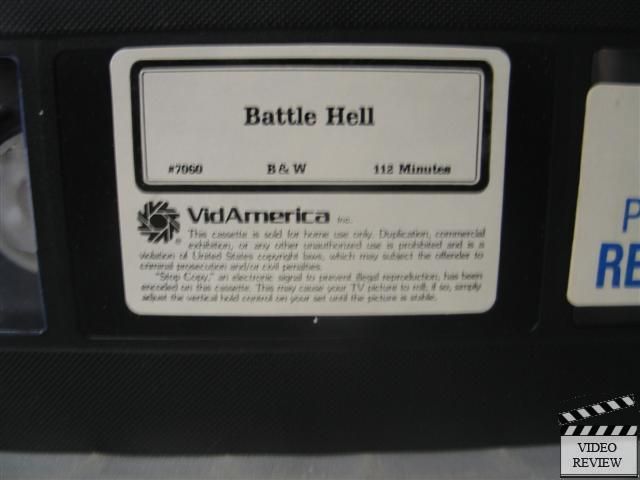 Battle Hell VHS Richard Todd AKIM TAMIROFF Keye Luke 082087170609 