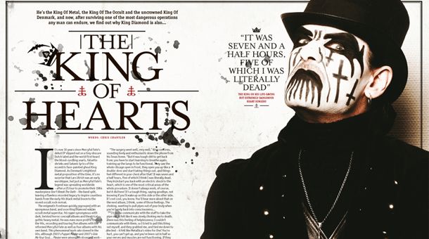 Also in the new issue, legendary heavy metal icon KING DIAMOND talks 