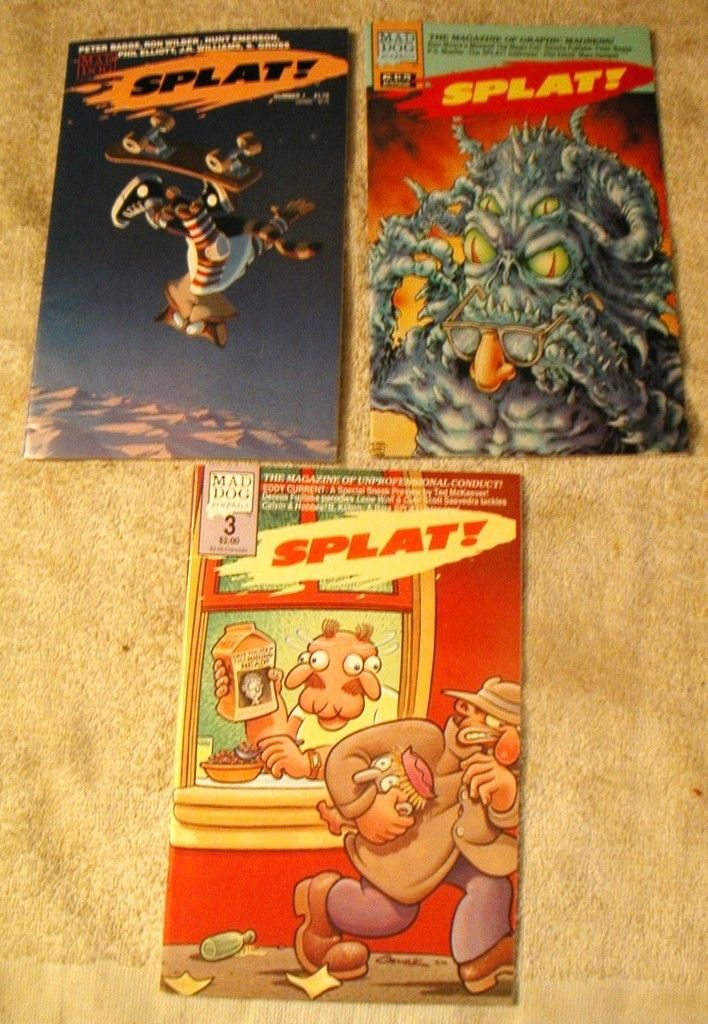 Splat 1 3 Peter Bagge Alan Moore 1st Eddy Current F VF