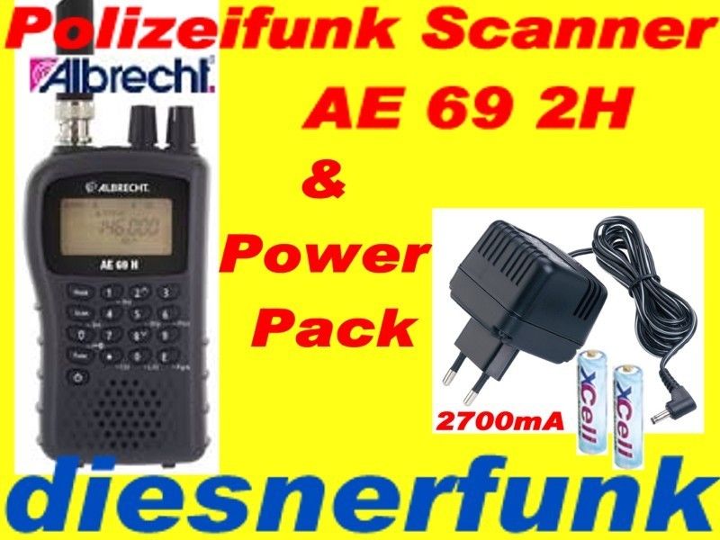 Funkscanner AE69H Polizeifunk BOS UBC Albrecht AE 69 H