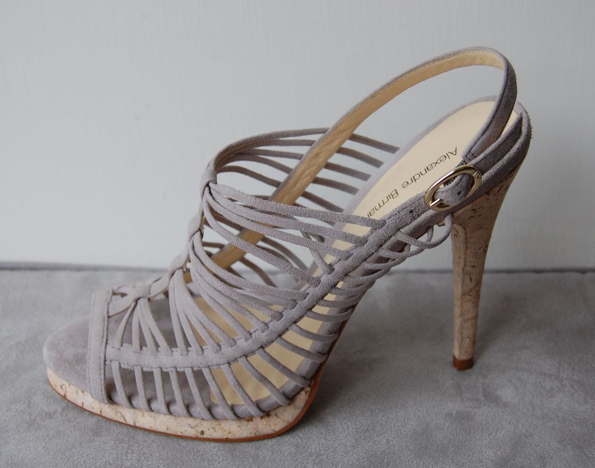 Alexandre Birman Suede Strappy Lilac Heels 41 10 New $490