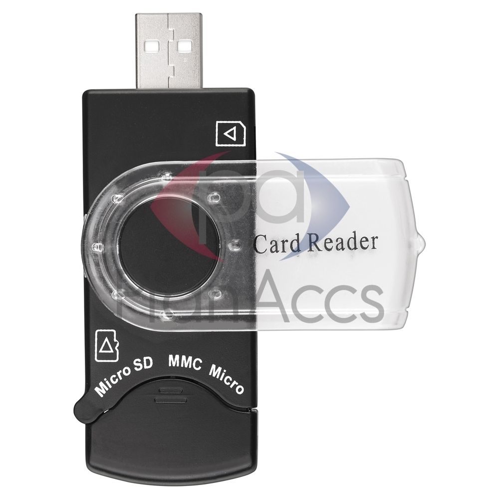 Black All in 1 Sim Memory Card Reader Backup Copy Adaptor for Windows 