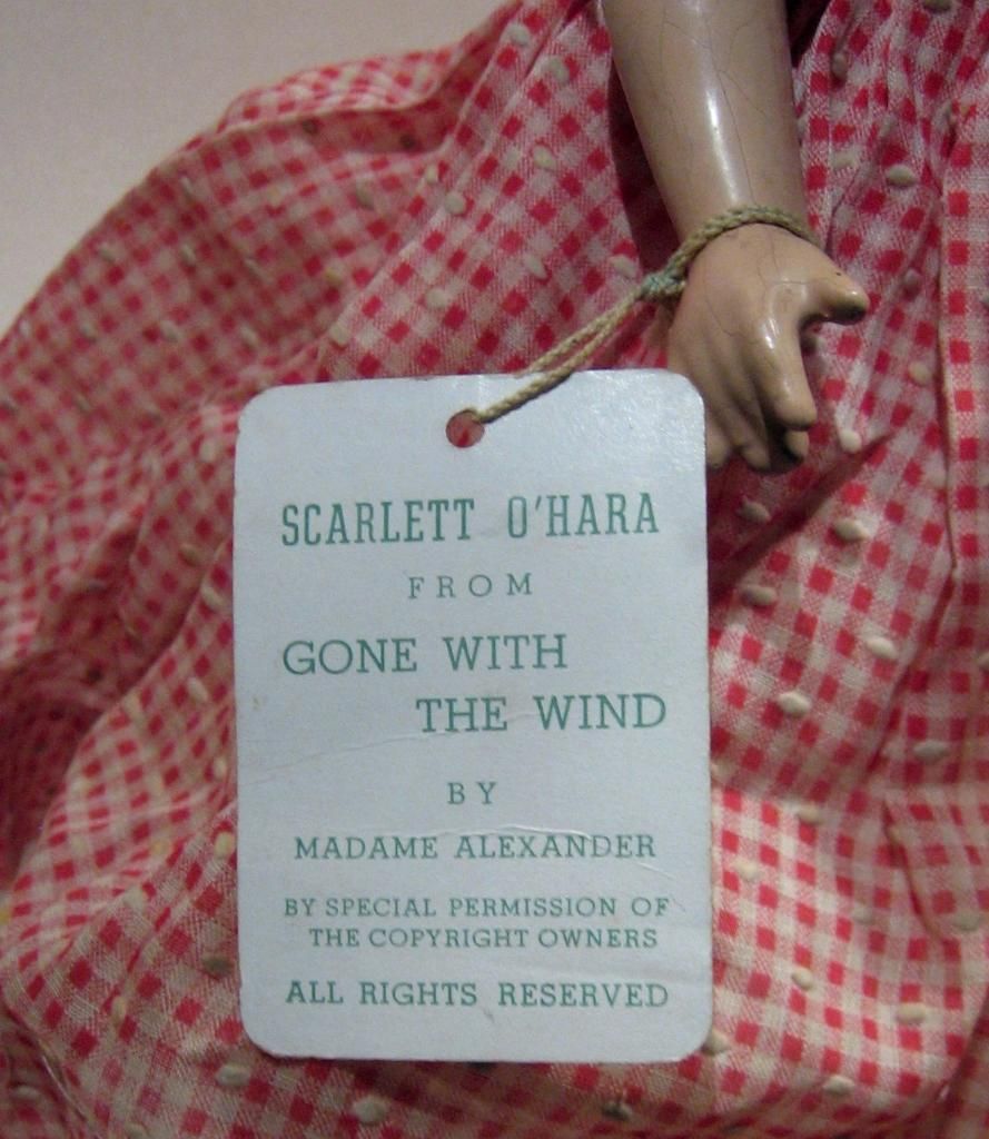 1937 Madame Alexander Scarlett OHara Composition Doll w Tagged 