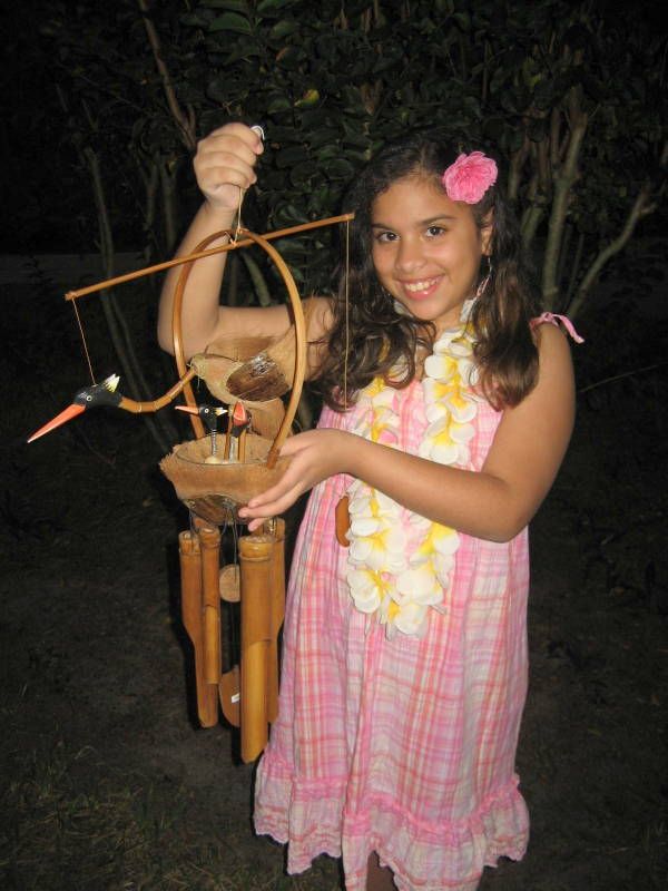   Birds Nest Coconut Shell Wind Chime Blends with All Decor