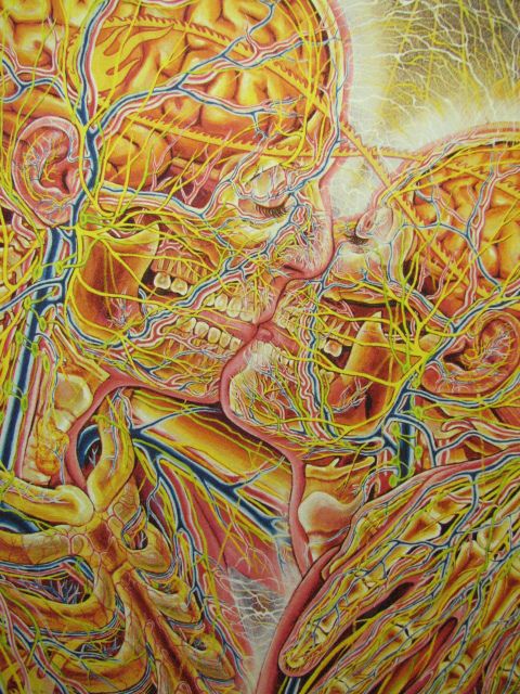   ORIGINAL SIGNED LIMITED EDITION PRINT  ALEX GREY  VALENTINES SPECIAL