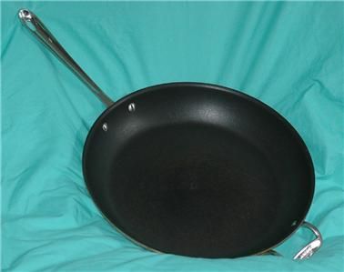 ALL CLAD NON STICK PANS 14 inch HUGE MC2 Skillet & 10 inch Bonus 