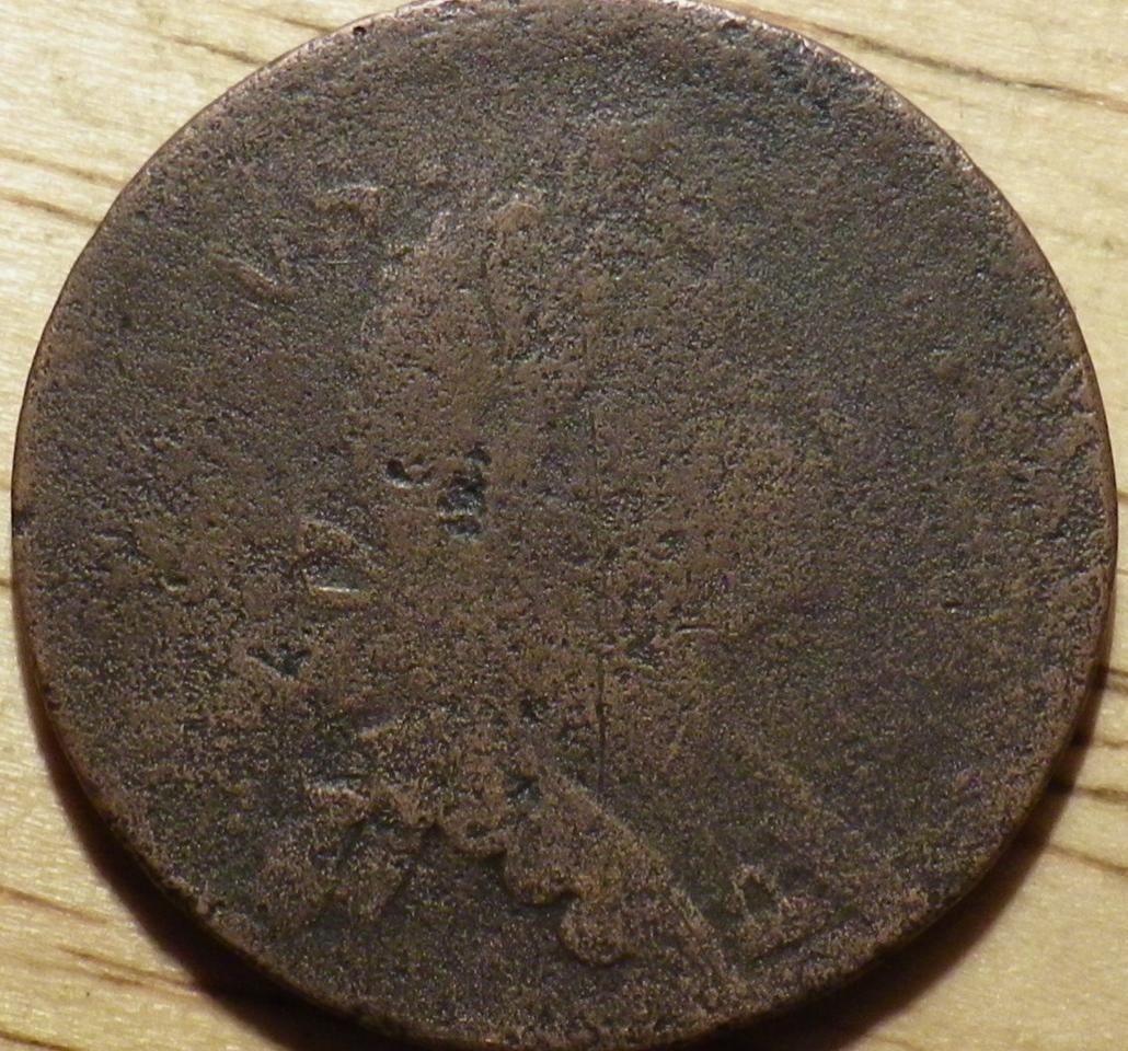 1787 US Colonial Machins Mills Cent Vlack 17 87B Rarity 2 Very Nice 