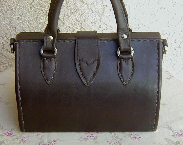   Brown Leather Pony Fur American West DRS Bag Satchel Purse