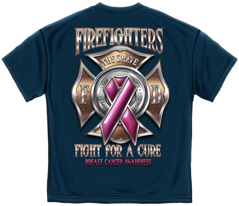 FIGHTING FOR A CURE FIREFIGHTER T SHIRT # FF2012 NEW MALTESE CROSS 