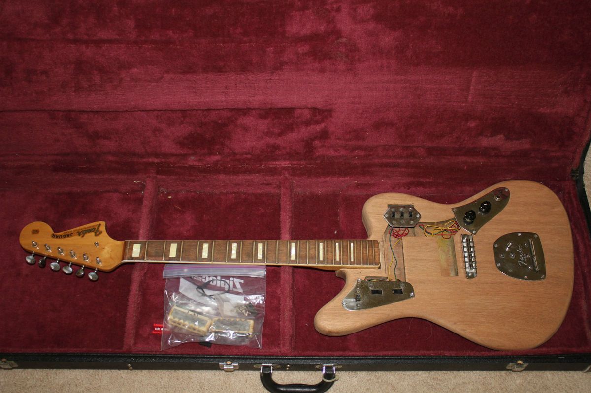 1960s Fender Jaguar Service Mans Vintage Electric Guitar Project w 