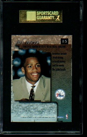 Allen Iverson 96 97 Skybox Premium RC 85 Graded SGC 96