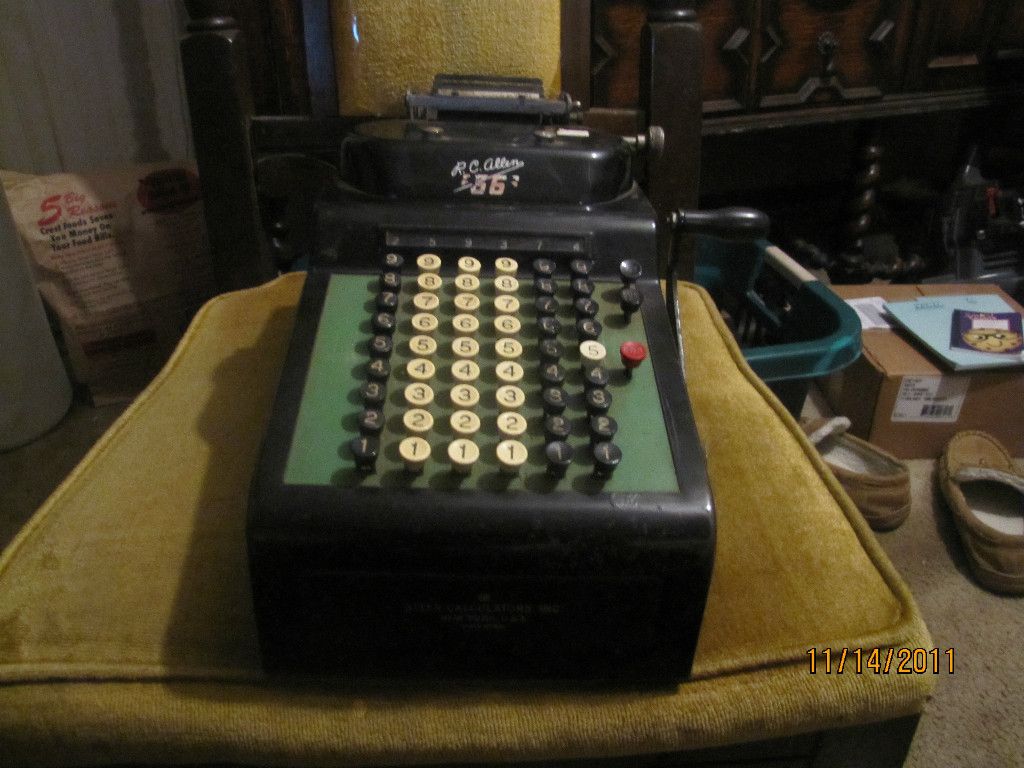 Allen 66 Adding Machine Allen Calculators Inc 1930S