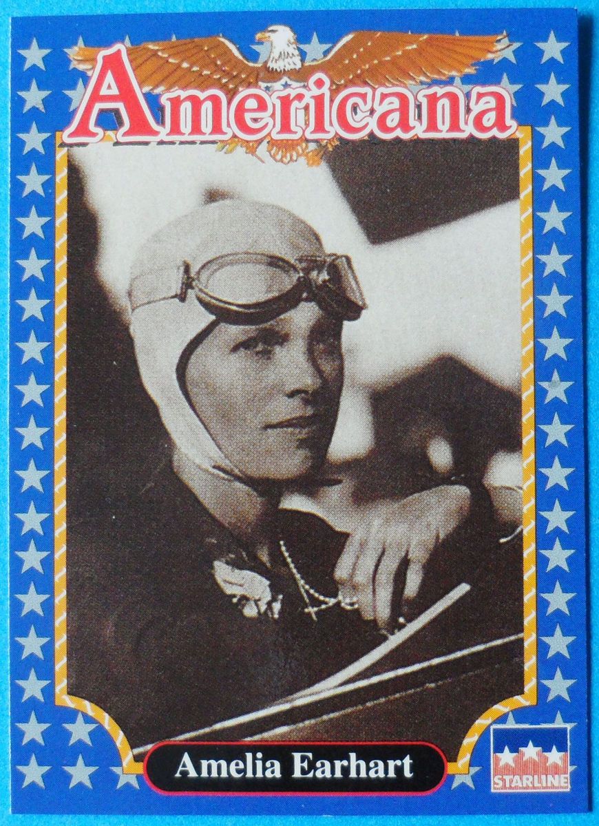 Amelia Earhart Aviator Starline Americana Card 121 Nmob