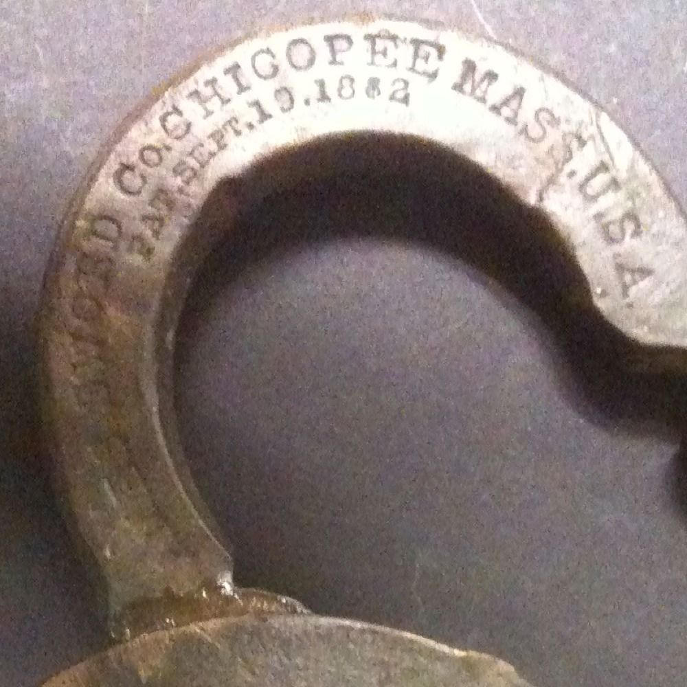 Ames Sword Padlock Sept 19 1862 Civil War Era