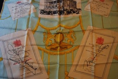 Hardy Amies Silk Scarf Royal Opera House Joan Sutherland Maria Callas 