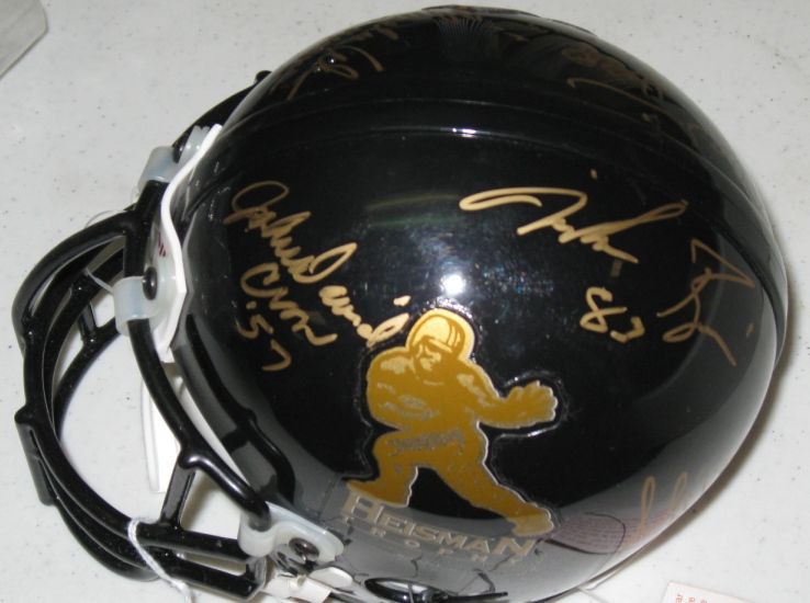Heisman Trophy Signed Mini Helmet 7 PSA DNA B Jackson