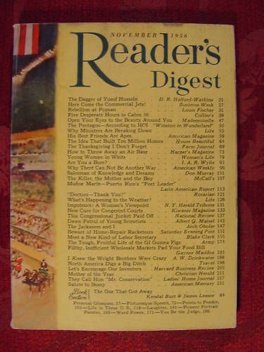 Readers Digest November 1956 Andrea Doria Arch Oboler