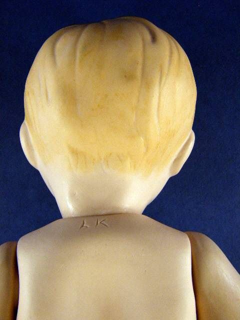 Vintage Handmade Porcelain 12 Anatomically Correct Boy Doll