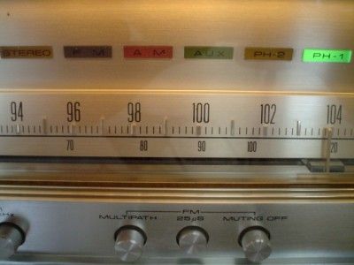 vintage pioneer sx 1280 stereo receiver 185 w channel rms into 8ohms 