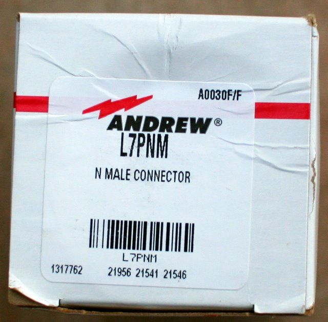 Pair Andrew L7PNM 1 5 8 N Male Heliax Connectors New