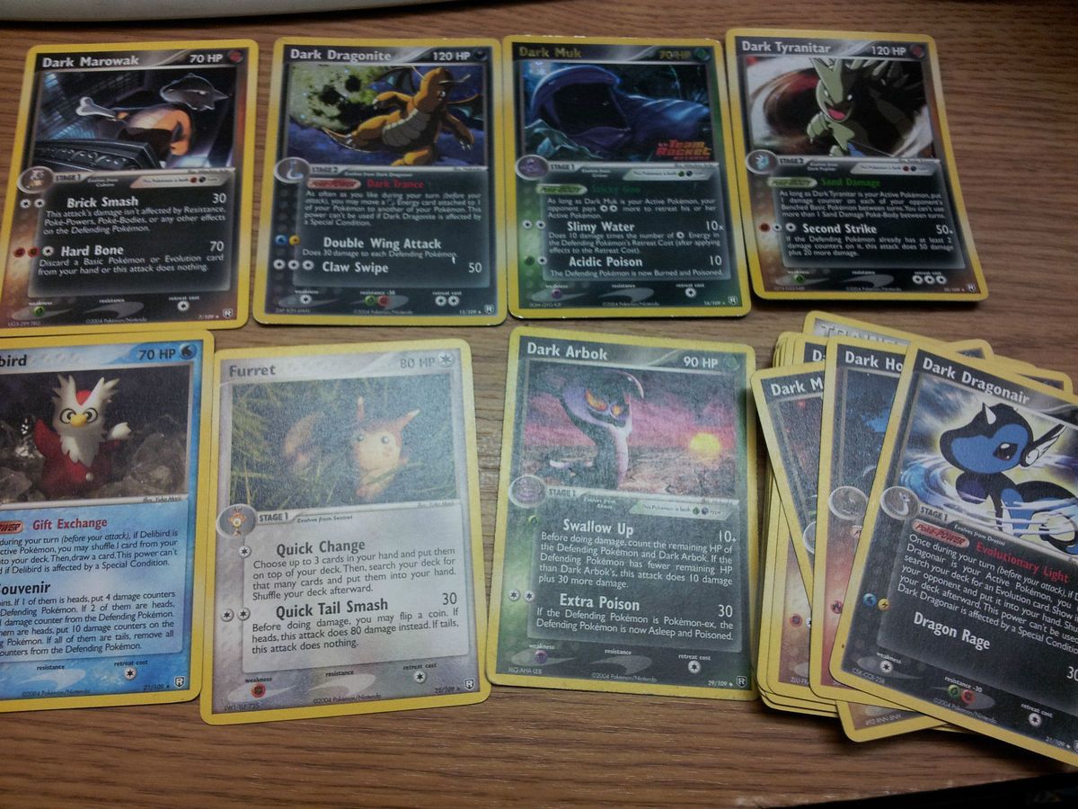    Rockets Return Pokemon Cards Lot Dark Tyranitar Dragonite Dragonair