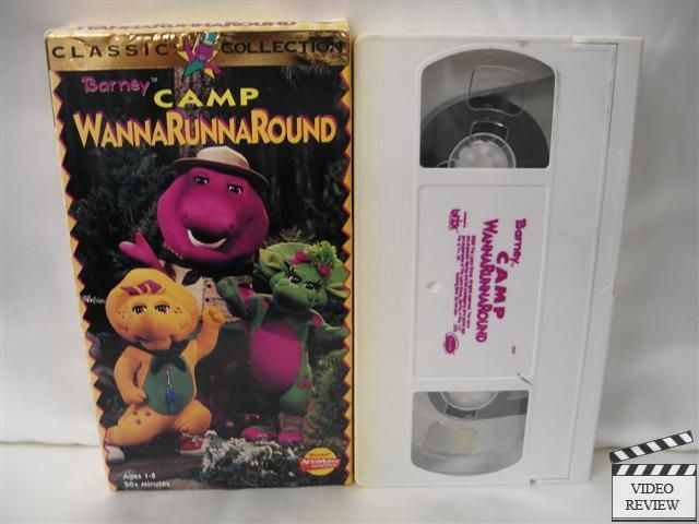 Barney Camp Wannarunnaround VHS Barney The Dinosaur