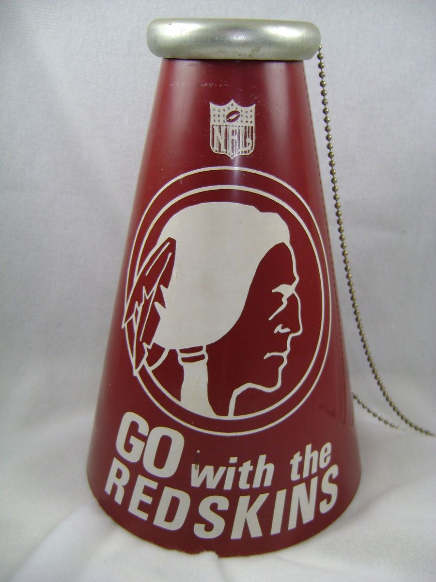 Vintage 1960s Washington Redskins Megaphone Yellaphone