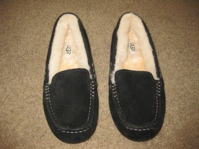 ugg australia ansley slipper women black sz 5 nwob