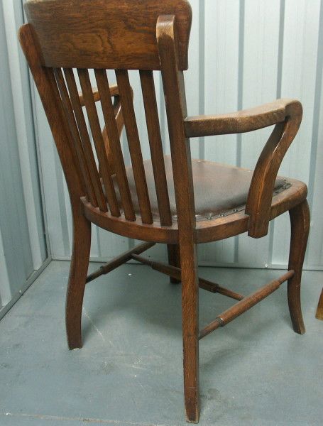 Pair of Matching Solid Wood Chairs 1920S