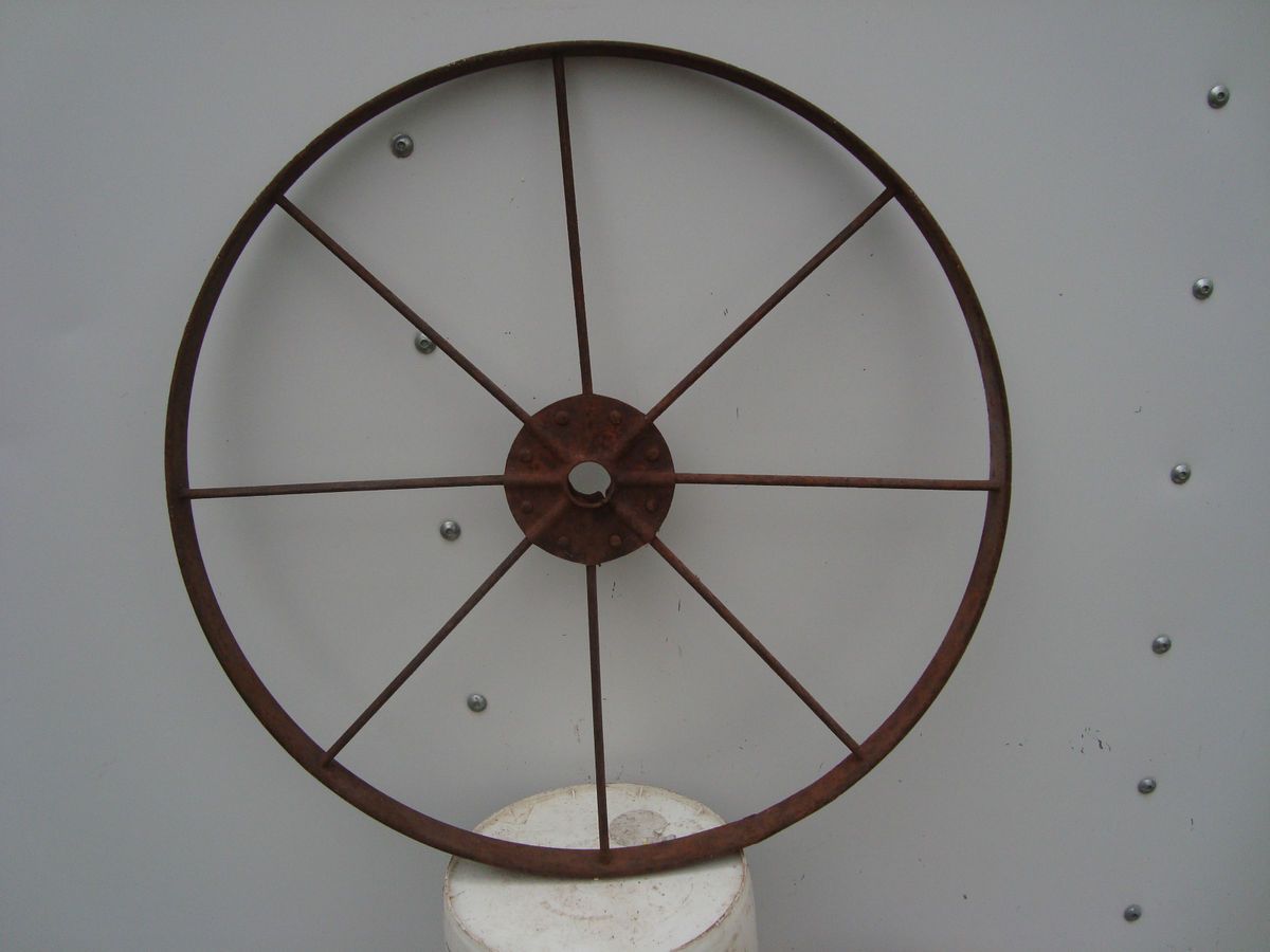 ANTIQUE GARDEN CULTIVATOR WHEEL~ 16 inch~DECORATION~farm tool