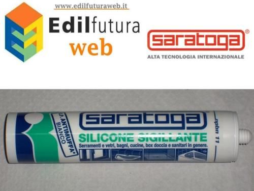 Saratoga Silicone Sigillante Antimuffa Bianco ML280 EFW