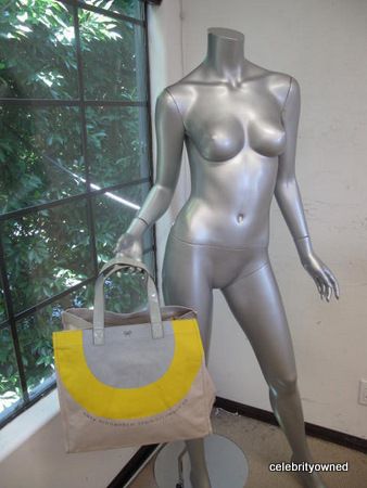 Anya Hindmarch Spring Summer 09 Yellow Gray Tote