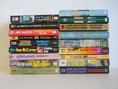 Nice Lot of 18 Anne McCaffrey Fantasy Paperback Books Science Fiction 