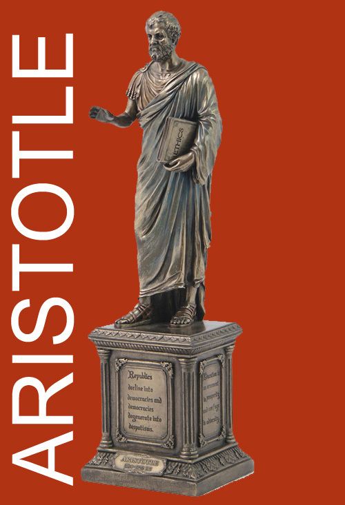 ARISTOTLE statue sculpture classical greek philospher Bronze NEW