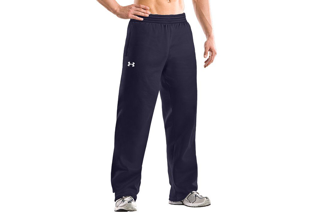 Under Armour Mens Armour Fleece Open Bottom Team Pants